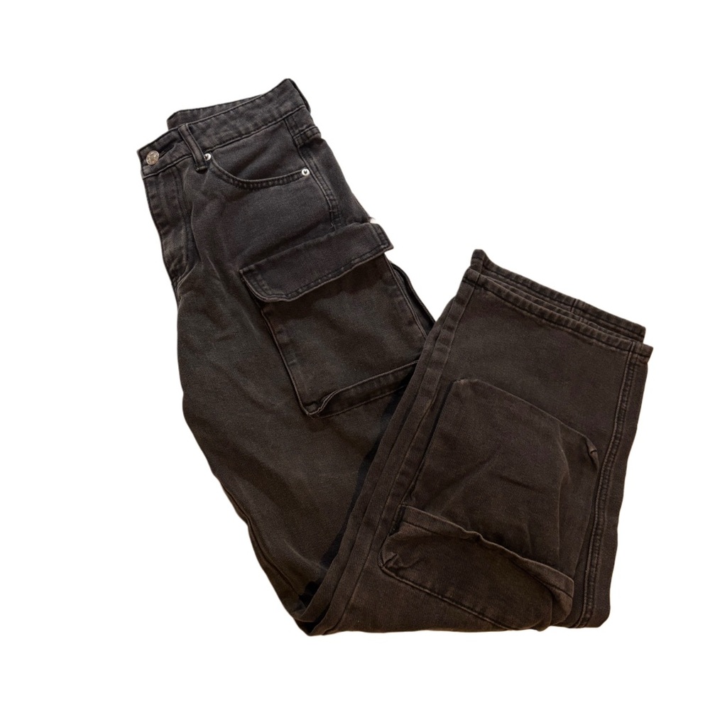 Stylish Grey Baggy Cargo Pants